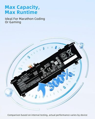 52.5Wh SD03XL استبدال بطارية الكمبيوتر المحمول HP لـ Omen 15 2020 15-EK0000 / 15-EN 15-EN0000 Series HSTNN-089U HSTNN-DB9U HSTNN-OB1R L84356-2C1 L84357-AC1 L84392-005 L84394-005 عالي الأداء in Kuwait
