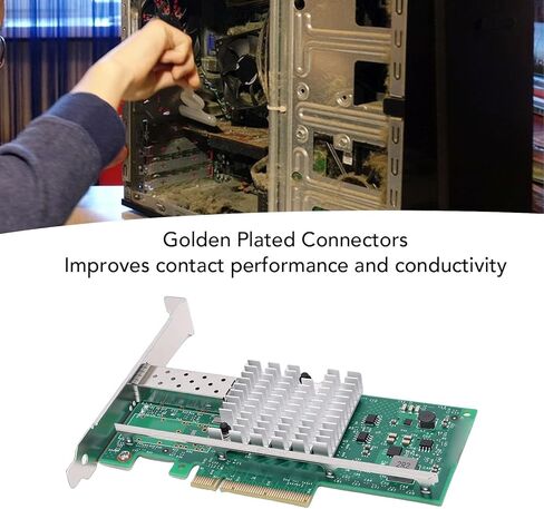 محول Yunseity PCI Express X8 Ethernet بسرعة 10 جيجابت في الثانية SFP + بطاقة الشبكة مع وحدة تحكم 82599EN لخادم VMware ESXi in Kuwait