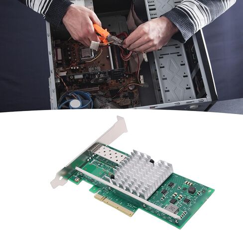 محول Yunseity PCI Express X8 Ethernet بسرعة 10 جيجابت في الثانية SFP + بطاقة الشبكة مع وحدة تحكم 82599EN لخادم VMware ESXi in Kuwait
