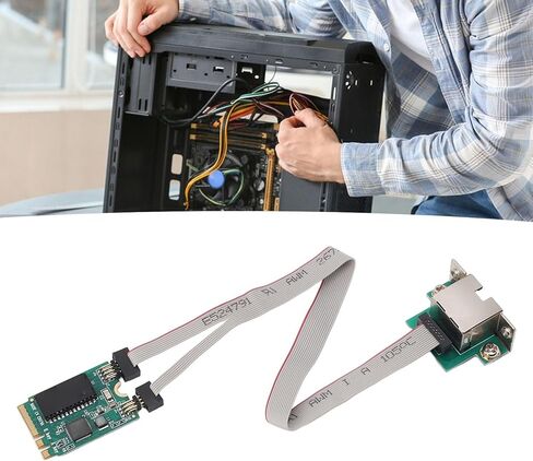 M.2 Ethernet Network Card, RTL8111H Gigabit LAN Adapter with 1000M RJ45 Port, Hardware ECC CRC, for 7 8 10 Desktop Workstation Server in Kuwait
