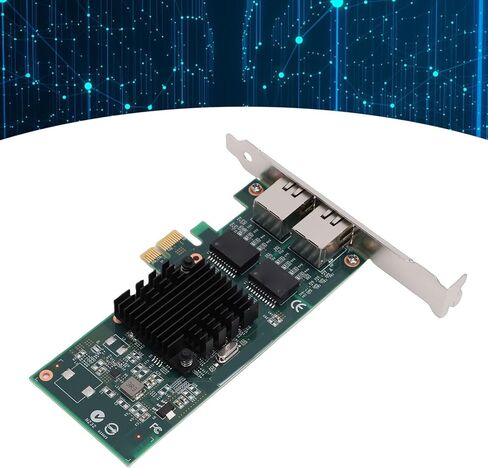 بطاقة شبكة 1 جيجا بايت، محول جيجابت إيثرنت مزدوج RJ45 مع دعم وحدة التحكم 82576، لـ PCI Express 2.0 X1 in Kuwait