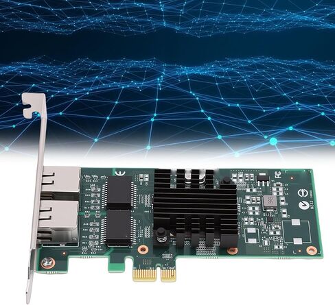 بطاقة شبكة 1 جيجا بايت، محول جيجابت إيثرنت مزدوج RJ45 مع دعم وحدة التحكم 82576، لـ PCI Express 2.0 X1 in Kuwait