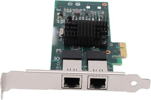 بطاقة شبكة 1 جيجا بايت، محول جيجابت إيثرنت مزدوج RJ45 مع دعم وحدة التحكم 82576، لـ PCI Express 2.0 X1 in Kuwait