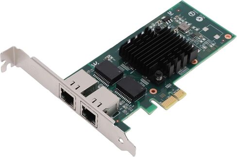 بطاقة شبكة 1 جيجا بايت، محول جيجابت إيثرنت مزدوج RJ45 مع دعم وحدة التحكم 82576، لـ PCI Express 2.0 X1 in Kuwait