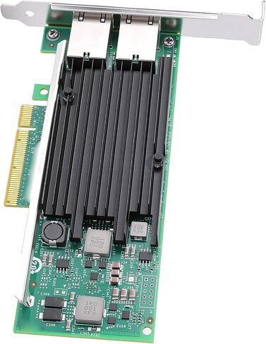 Yunseity 10Gb Dual RJ45 Port Network Card, X540 T2 Controller PCIe Ethernet Adapter with Profile Bracket for Server i in Kuwait