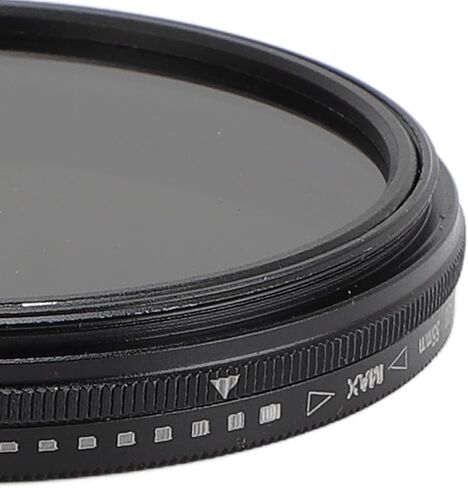 فلتر عدسة ND2 400، كثافة محايدة متغيرة للتصوير الفوتوغرافي بالكاميرا مع تصميم تراكب CPL، للاستخدام الاحترافي (55 مم) in Kuwait