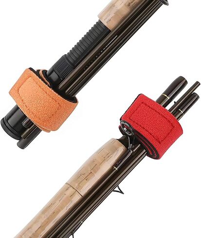 6 Pcs Fishing Rod Wrap Pole Straps Hook and Loop Fishing Rod Belts Ties Fishing Rod Belt Holders for Casting Rods Fishing Rod Ties Stretchy Fixing Strap for Fly Rod 3 Colors (2 Red, 2 Blue, 2 Black) in Kuwait