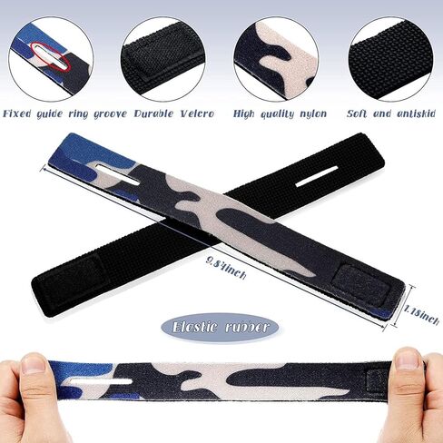 6 Pcs Fishing Rod Wrap Pole Straps Hook and Loop Fishing Rod Belts Ties Fishing Rod Belt Holders for Casting Rods Fishing Rod Ties Stretchy Fixing Strap for Fly Rod 3 Colors (2 Red, 2 Blue, 2 Black) in Kuwait