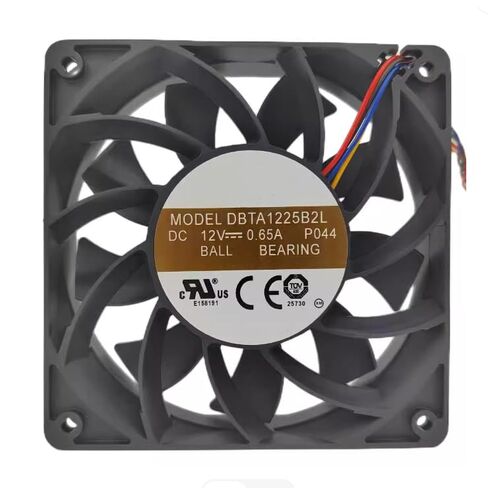 DBTA1225B2L DC 12V 0.65A 120x120x25mm مروحة تبريد 4 أسلاك in Kuwait