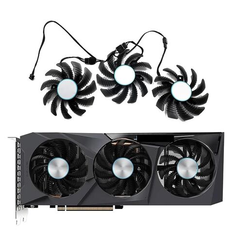 75MM T128010SU Cooler Fan Compatible for Gigabyte Radeon RX 6600 6700 XT RTX 3070 Ti Eagle Graphics Video Card Cooling(3-Fan) in Saudi Arabia