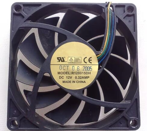 R128015DH DC 12V 0.32A 80x80x15mm 4-Wire Cooling Fan in Kuwait