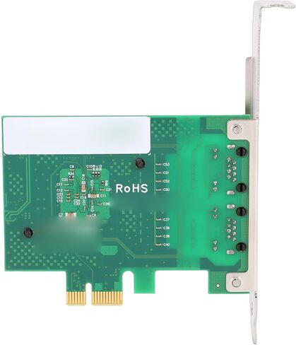 CUIFATI Gigabit Ethernet Network Adapter Card, 2 Port RJ45 PCI Express Network Card with Power Saving Mode and IP Offloading, for Server Desktop Industrial Control Machines in Kuwait