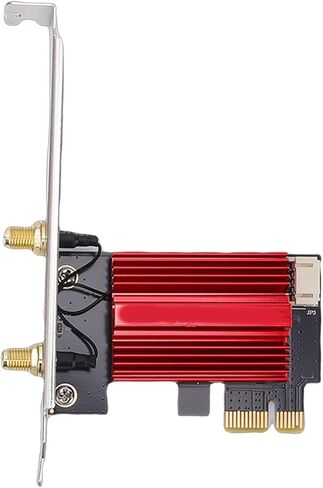 LICAEVEY WiFi 7 PCIe Wireless Network Card for PC, 6G 5G 2.4G Tri Band 6400Mbps Bluetooth 5.4, Dual 8dBi Antennae, for Wins 10 11 in Kuwait