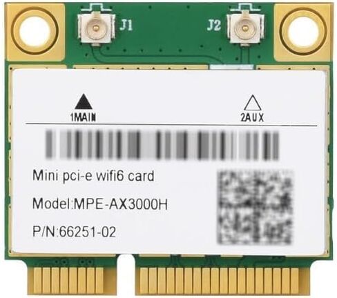 بطاقة Wi-Fi Legacy Mini-PCIe لـ Intel AX200 | بطاقة شبكة PCIe نصف صغيرة | 2.4 جنيه إسترليني مع دعم بلوتوث 5.2 | قطعة استبدال HMC WLAN AX200.HMWG بطاقة Wi-Fi AX200HMW in Kuwait