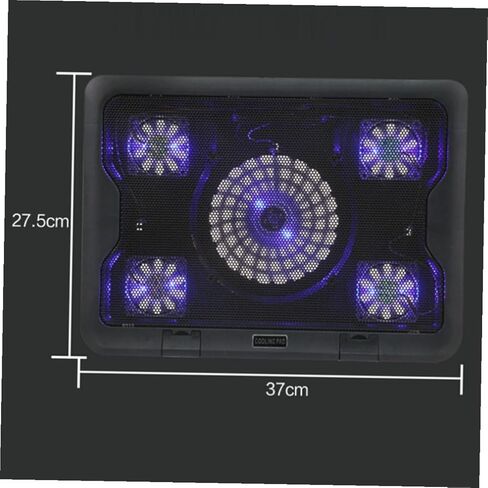 Operitacx USB Laptop Cooling Fans Cooler Stand with Anti-Skid Base Multi-Angle Adjustable Laptop Cooler for Gaming and Office Use Black in Kuwait