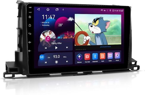 Android 13 Car Radio for 2014-2019 Toyota Highlander with Wireless Carplay & Android Auto, 10.2" Touch Screen Stereo, GPS, Radio, 6G RAM 128G ROM, Bluetooth 5.0, 5G WiFi/4G LTE in Kuwait