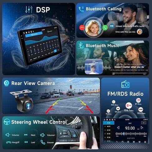 Hodozzy 4G+64G ستيريو سيارة لتويوتا بريوس 2010-2015، أندرويد 9 بوصة IPS شاشة تعمل باللمس مع Carplay اللاسلكي وAndroid Auto، GPS، Double Din، Bluetooth DSP، WiFi، FM RDS، كاميرا in Kuwait