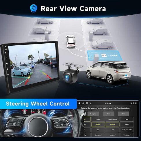 Hodozzy 4G+64G ستيريو سيارة لتويوتا بريوس 2010-2015، أندرويد 9 بوصة IPS شاشة تعمل باللمس مع Carplay اللاسلكي وAndroid Auto، GPS، Double Din، Bluetooth DSP، WiFi، FM RDS، كاميرا in Kuwait