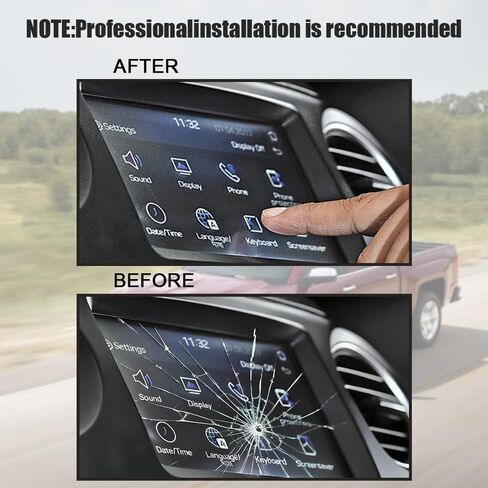 استبدال محول الأرقام بشاشة تعمل باللمس LCD لـ 2014-2018 Chevy Silverado Tahoe Chevy Colorado OEM Navigation - متوافق مع جزء OEM DJ080PA-01A، يناسب GMC Sierra Yukon Acadia Canyon Terrain in Kuwait