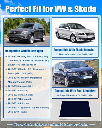 TDO-WVGA0633F00039 شاشة LCD تعمل باللمس مقاس 6.5 بوصة لسيارة VW Magotan Jetta Passat Scirocco Golf Polo Tiguan CC GTI Skoda Octavia Yeti MIB STD2 MIB200 682 ملاحة الوسائط المتعددة TDO-WVGA0633F00045 in Kuwait