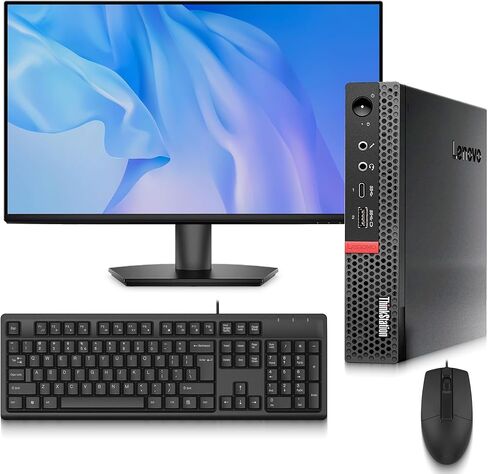 Lenovo ThinkStation P330 Mini Computer PC - Intel Core i7-8th - 16GB DDR4 RAM - 256GB SSD - Quadro P620 GPU - 22" Monitor - Keyboard & Mouse - Built-in Wi-Fi - Tiny Desktop - Windows 11 Pro (Renewed) in Kuwait