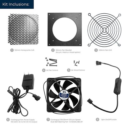 Coolerguys Single 120mm Fan Cooling Kit in Kuwait
