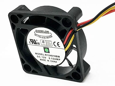 R124010BM EVERFLOW 12V 40mm Fan، 12V 0.12A 3-pin هيكل مروحة التبريد in Kuwait