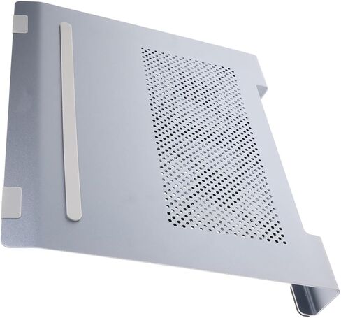 Aluminum Alloy Laptop Cooler Stand with LED Fan, Notebook Cooling Pad for Gaming and Office Use, Elevated Gray Cooling Base for Rapid Heat Dissipation in Kuwait