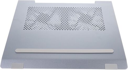 Aluminum Alloy Laptop Cooler Stand with LED Fan, Notebook Cooling Pad for Gaming and Office Use, Elevated Gray Cooling Base for Rapid Heat Dissipation in Kuwait
