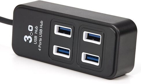 موزع USB بـ 4 منافذ لـ Vive Tracker USB Dongles 3.0 2.0 VR Dongles يتيح نقل البيانات باللون الأسود in Kuwait