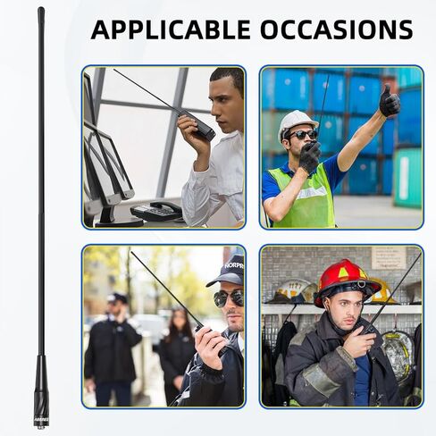 ABBREE Dual Band SMA-Female VHF/UHF 144/430MHz18.89-inch/48CM High Gain Ham Radio Antenna for Baofeng UV-5R BF-F8HP Pro 5RM K5PLUS AR-152 GM21 BF-888S Radio Accessories,2Pack in Kuwait