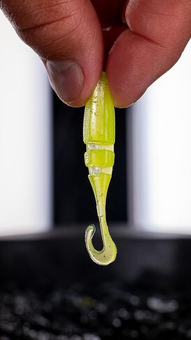 Lake Fork Lure Co. Magic Minnow Swimbait Plastic Fishing Lures, 2.25 Inch, 90 Count, Assorted Colors, Pin Tail & Sickle Tail, for Bass, Crappie and Bream in Kuwait