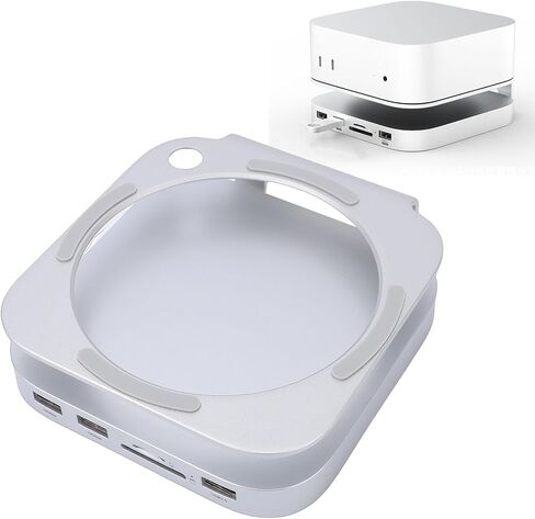Gugxiom Docking Station for M4 Pro 2024, NVMe SSD Enclosure Stand 8TB Max, 10Gbps USB A 3.2 Hub Adapter, SD/TF 4.0 Card Reader, Aluminum Desktop Base in Kuwait