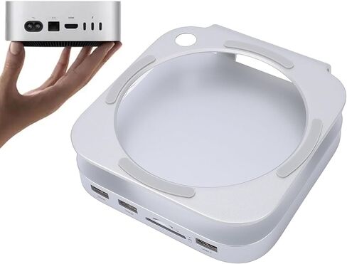 Gugxiom Docking Station for M4 Pro 2024, NVMe SSD Enclosure Stand 8TB Max, 10Gbps USB A 3.2 Hub Adapter, SD/TF 4.0 Card Reader, Aluminum Desktop Base in Kuwait