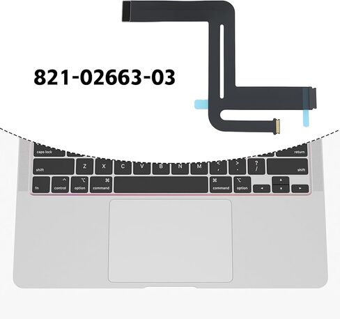 كابل مرن للوحة التتبع ولوحة المفاتيح 821-02663-03 متوافق مع MacBook Air 13 بوصة A2179 A2337 2020 in Kuwait