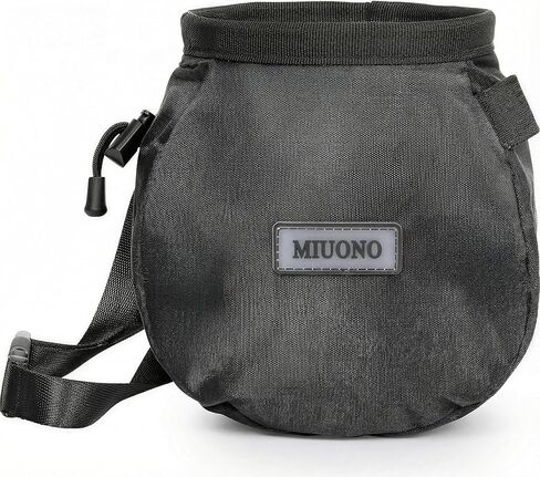 MIUONO Chalk Bag with 2 Chalk Balls, Belt, Carabiner Clip, Brush Loop and Zippered Pocket for Climbing, Bouldering, Gymnastics, Cross Fit and Lifting in Kuwait