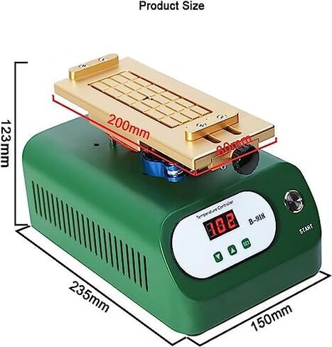 7 Inch LCD Screen Separator Machine Rotating Digital Design, Detachable with Uniform Heating for Efficient Screen Removal in Saudi Arabia