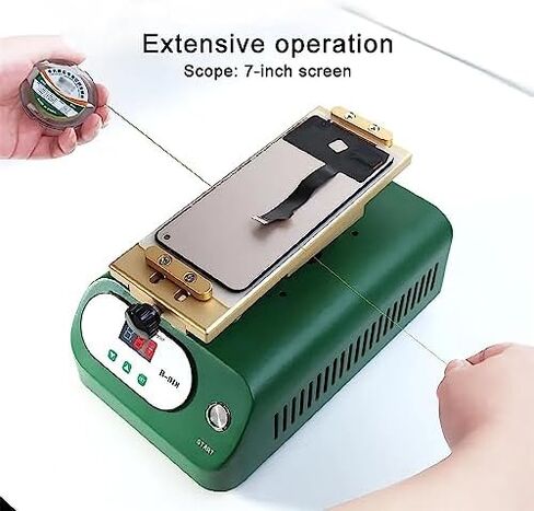 7 Inch LCD Screen Separator Machine Rotating Digital Design, Detachable with Uniform Heating for Efficient Screen Removal in Saudi Arabia
