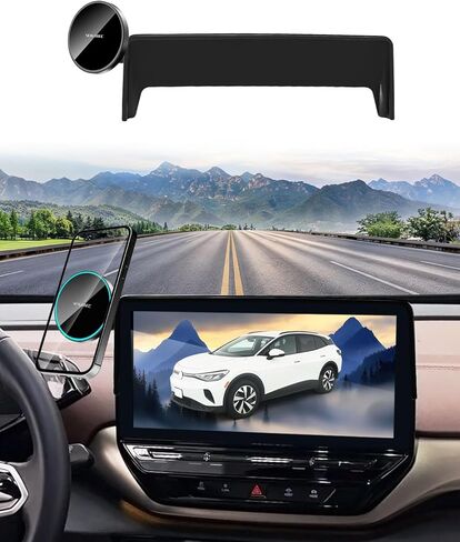 SKYLOTEC Car Phone Holder for VW Volkswagen ID.4/ID4 2021 2022 2023 2024 Accessories 12-Inch Screen Fixed Clip, Automobile Cradles Phone Mount, Cell Phone Base Not Block Air Vent in Kuwait