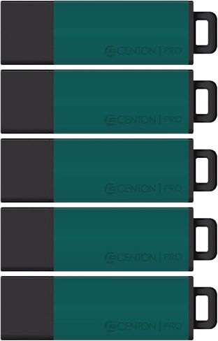 محرك أقراص فلاش Centon DataStick Pro2 USB 2.0 سعة 32 جيجابايت × 5، أزرق مخضر (S1B-U2T9-32G-5) in Kuwait