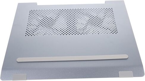 Aluminum Alloy Laptop Cooler Cooling Pad with Fan Stand, Ventilated Notebook Cooler Support for Gaming and Office Use, Compatible to 17.3 Inch Laptops, Gray in Kuwait