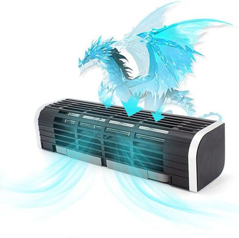 Holibanna USB Laptop Cooler Adjustable Cooling Fan and Desktop Radiator Holder Portable Notebook Cooling Stand for Heat Dissipation Black in Kuwait
