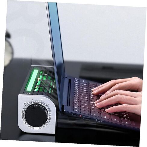 Notebook Cooler Fan Strong Heat Dissipation Metal Fan Portable Laptop Cooling Base Powered Adjustment Silent Operation in Kuwait