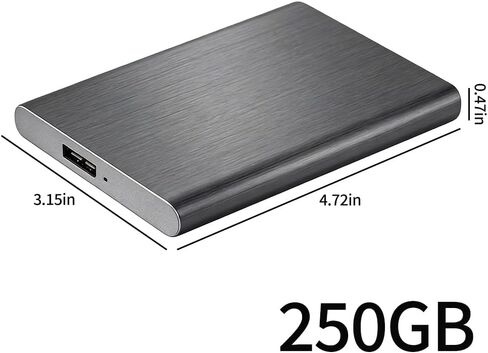 Portable External Hard Drive HDD for Windows, USB 3.0 Compatible for PC, Laptop, Plug and Play Ready/320 GB in Kuwait