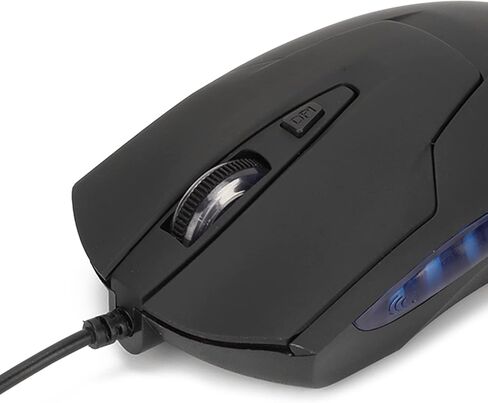 YOUTHINK Adjustable DPI Wired Blue Backlit Gaming Multimedia Keys Ergonomic for Gaming, Office in Kuwait