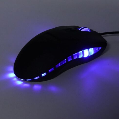 YOUTHINK Adjustable DPI Wired Blue Backlit Gaming Multimedia Keys Ergonomic for Gaming, Office in Kuwait