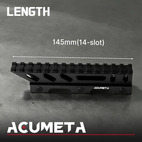 ACUMETA Riser Mount for 20mm Rail with 145mm Length (Black) in Kuwait