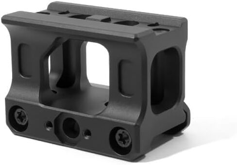 1.54" Height Red Dot Scopes Riser Mount for T1 T2 H1 H2 Optic Reflex Sights Accepts All Footprint Optics Base Adapter，with Built-in Integrate Quick Rear Iron Sights Adjustable，for 20mm Picatinny Rail in Kuwait