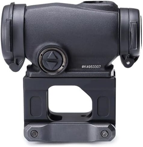 1.54" Height Red Dot Scopes Riser Mount for T1 T2 H1 H2 Optic Reflex Sights Accepts All Footprint Optics Base Adapter，with Built-in Integrate Quick Rear Iron Sights Adjustable，for 20mm Picatinny Rail in Kuwait