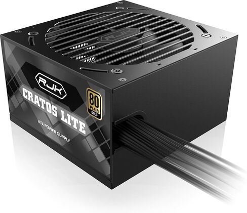 RAIJINTEK CRATOS LITE 650W Black, 80 Plus Gold, ATX 3.1, Non-Modular Power Supply, PCIe 5.1 Ready, 120mm Smart Fan, DC-to-DC, 12V-2×6 Connector, 5-Year Warranty in Kuwait